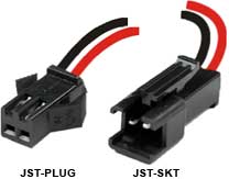 AirWire900 JST 2.5mm Socket and Plug