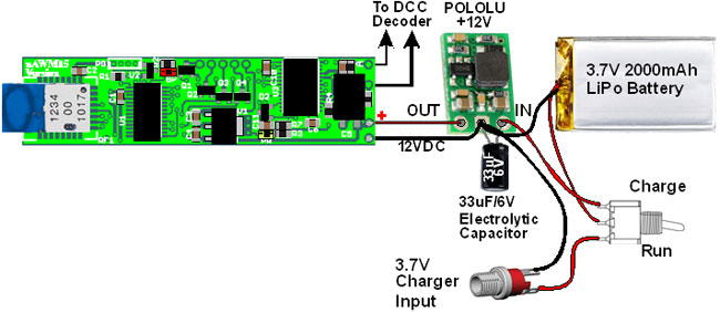 CVP's AirWire900 for Small Scales - Boost Module Hookup Diagram
