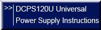 DCPS120U Power Supply Instructions